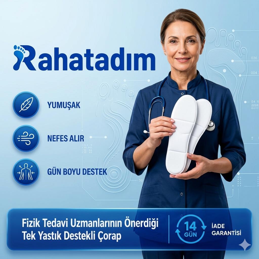 Rahatadım Ortopedik Pedli Destek Çorabı